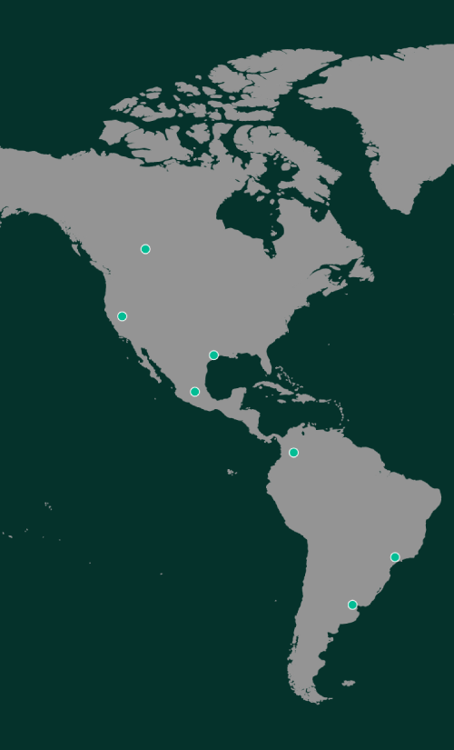 map of Americas